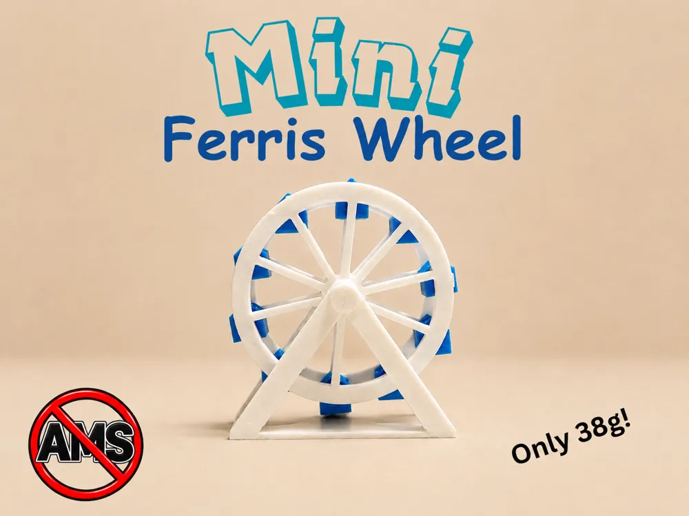 Accesorio para impresora 3D: Mini Ferris Wheel. Referencia del modelo original.