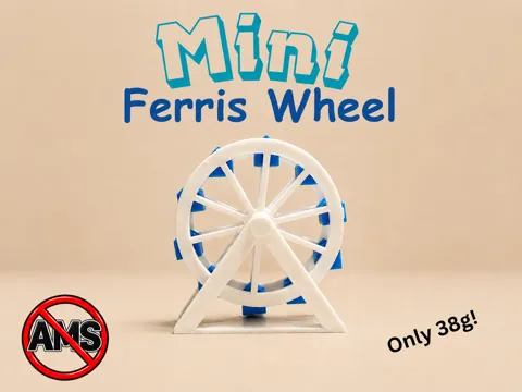 Accesorio para impresora 3D: Mini Ferris Wheel — referencia de MakerWorld