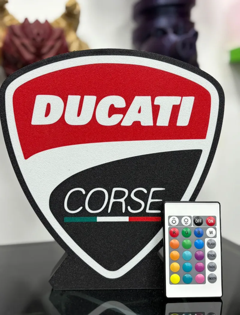 Escudo Ducati cartel luminoso luces led