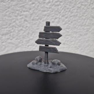 Miniature Direction Sign