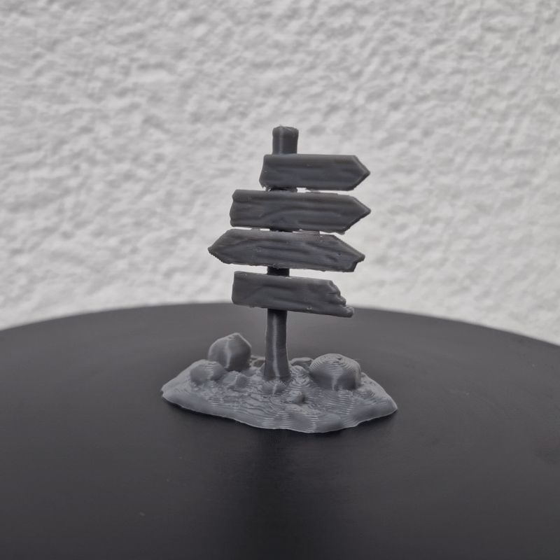 Miniature Direction Sign