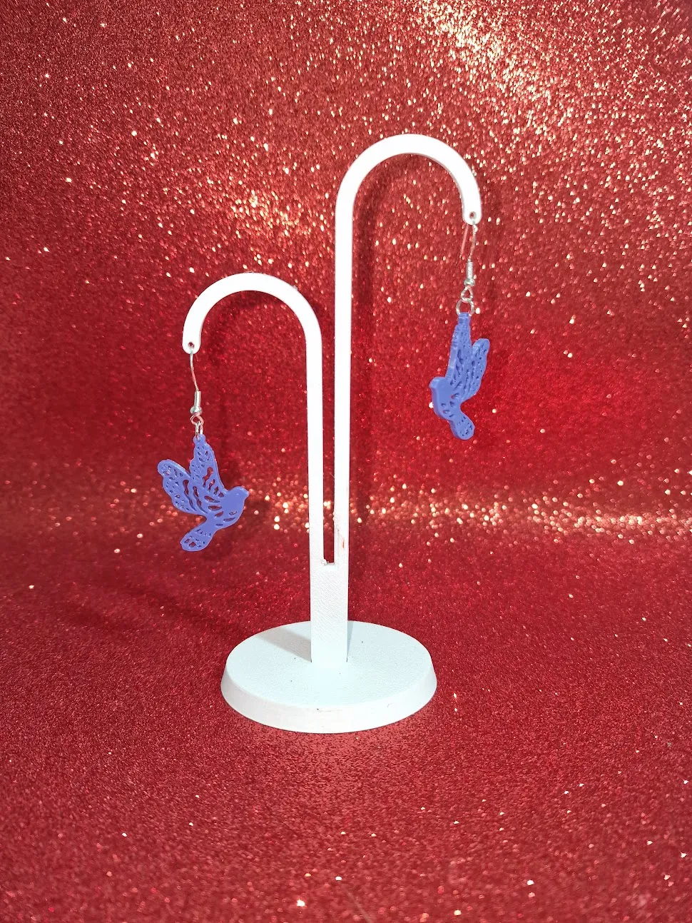 Easter dove earrings view 3