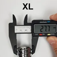 XL (~27.7mm) - 1 Pair, Thread tester, TPU Pads
