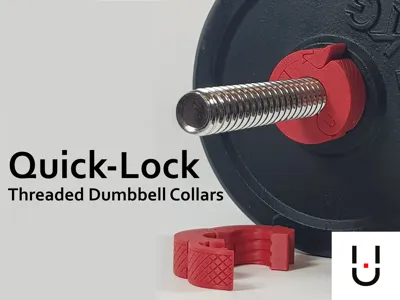 Quick-Lock Threaded Dumbbell Collars, 5 sizes
