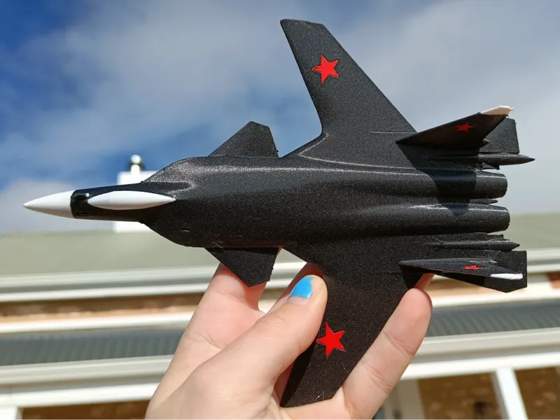 One piece Su-47 multicolor aircraft