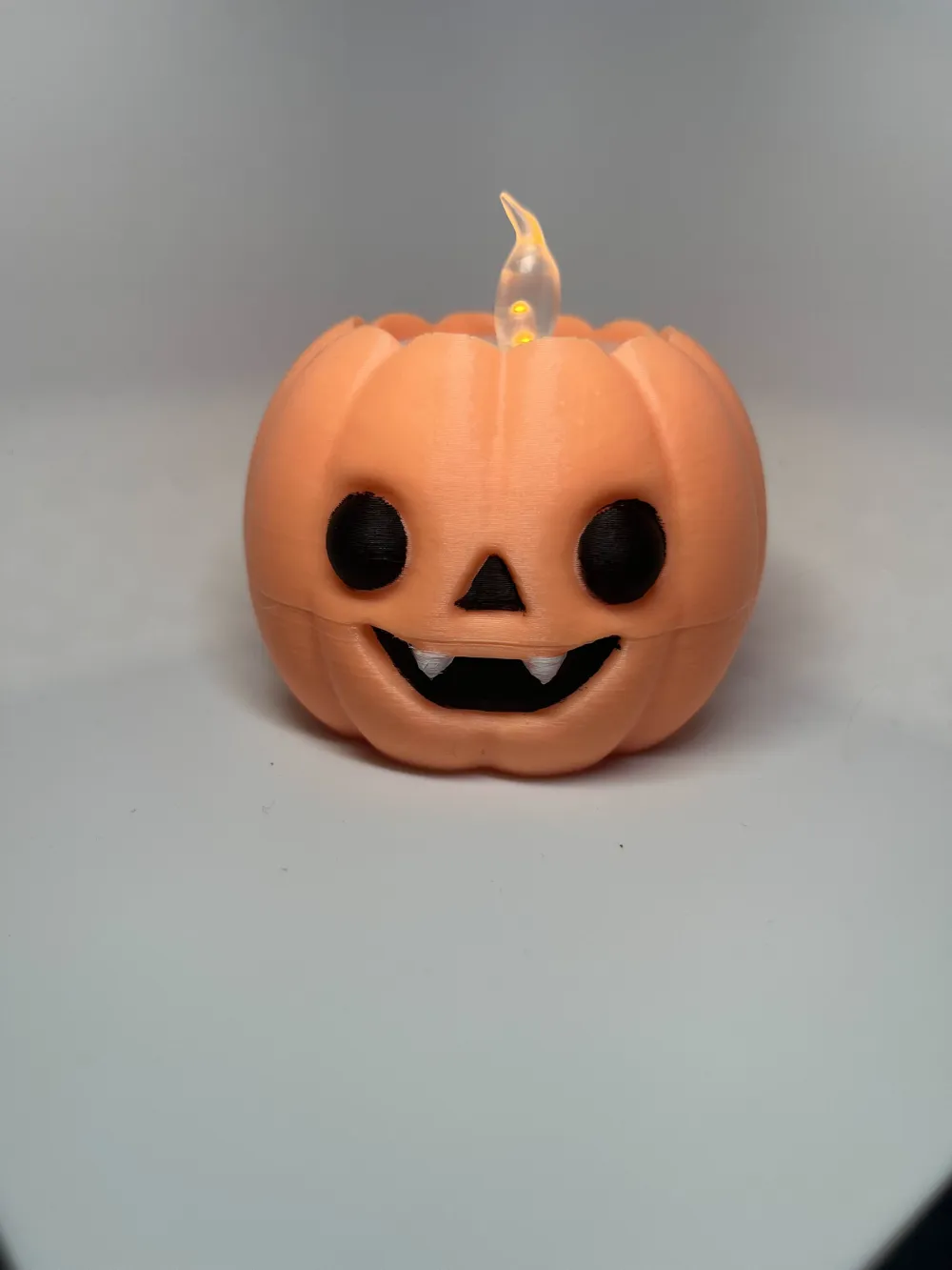 Halloweeen Pumpkin Tealight Candle - Free 3D Print Model - MakerWorld