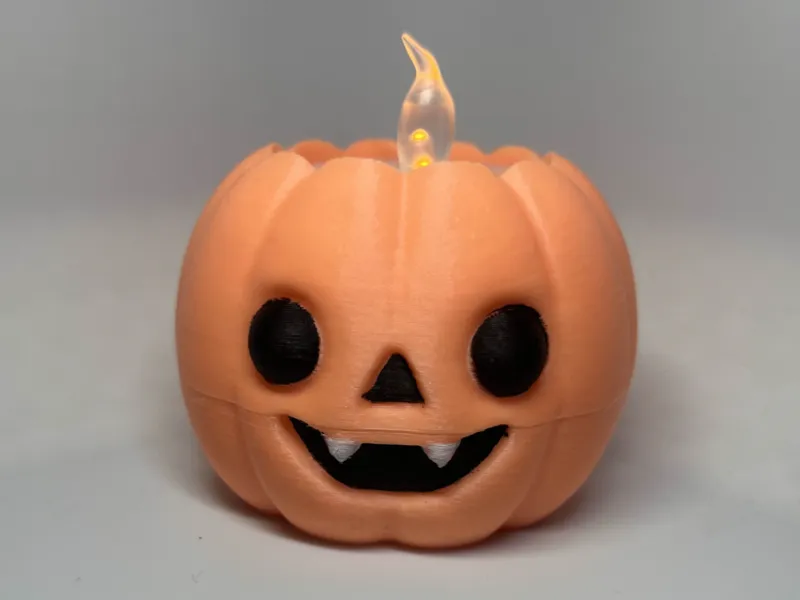 Halloweeen Pumpkin Tealight Candle