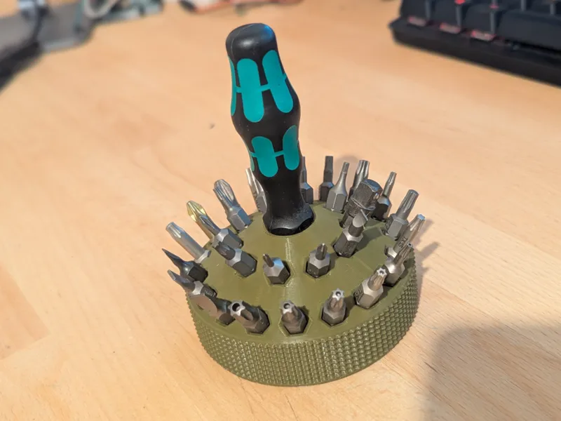 Bit & driver holder for Wera mini screwdriver