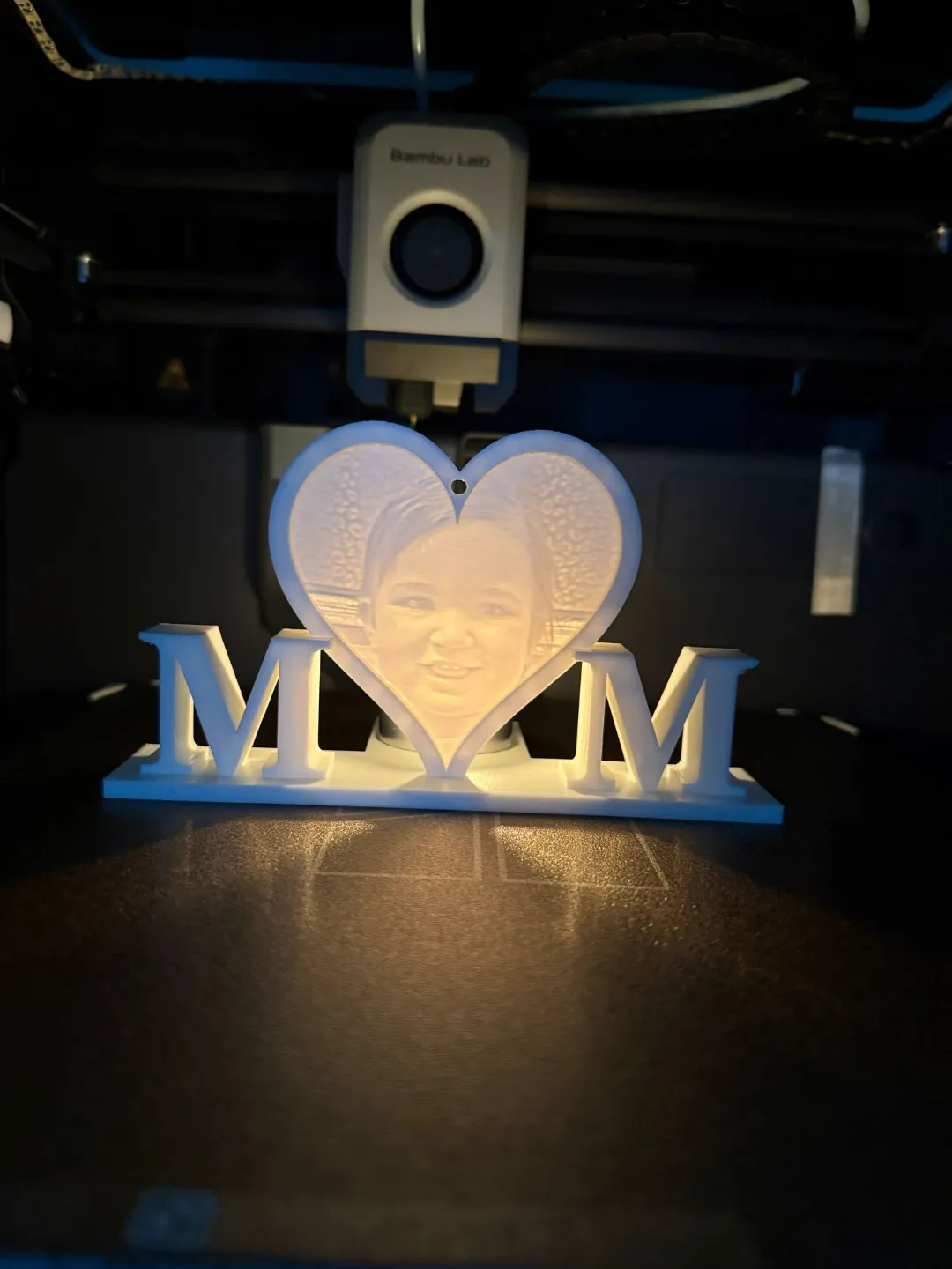 mothers day (mom) light up ornament view 3