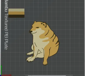 Cheems keychain