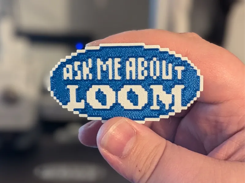 Monkey Island 'Ask me about LOOM' Badge