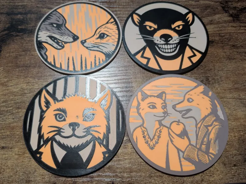 Fantastic Mr Fox Inspired Coaster Collection