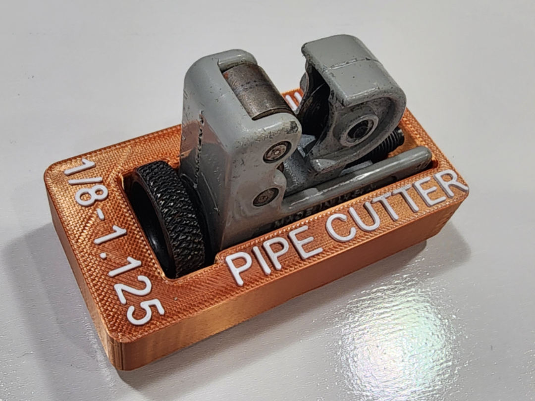 Mini Pipe Cutter Gridfinity Tray