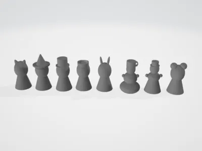 Custom 3D-Printed Game Pieces for Board Games