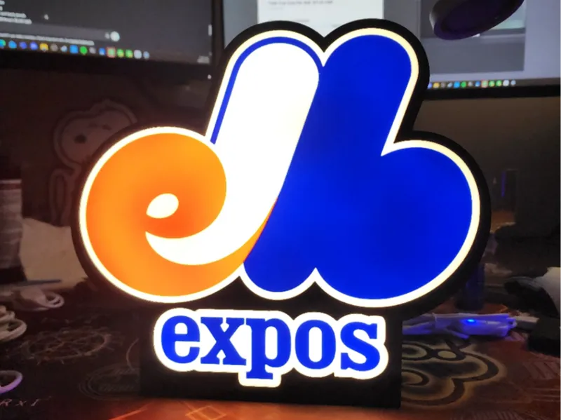 Retro Expos-Style Sports LED Lightbox – 9 Inch 