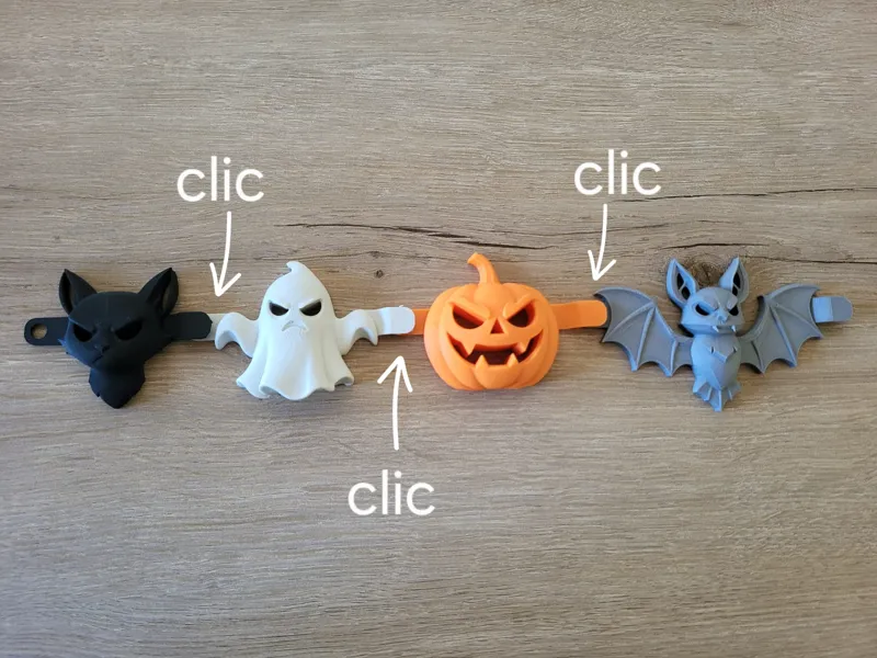 Halloween Garland – Easy Print & Snap (no support)