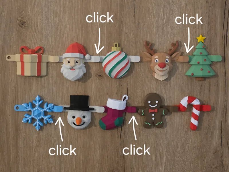 Easy-Print Christmas Garland – Fully Customizable!