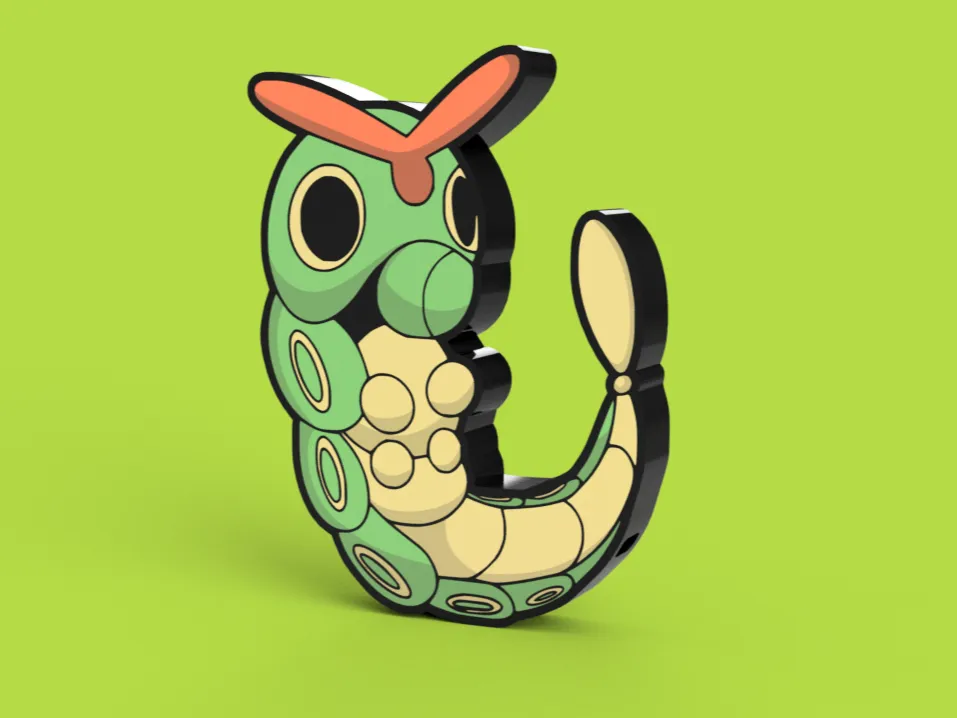 Caterpie Lightbox by Sitsero - MakerWorld