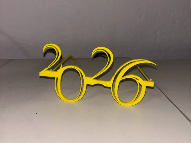 2026 Party Glasses / New Year's Eve Photo Prop