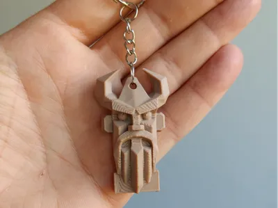 Nordic Dwarf Warrior Keychain