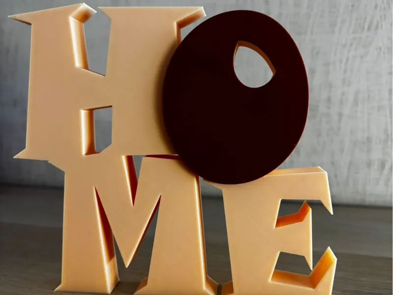 HOME Schriftzug 3D – Moderne Wohn-Deko