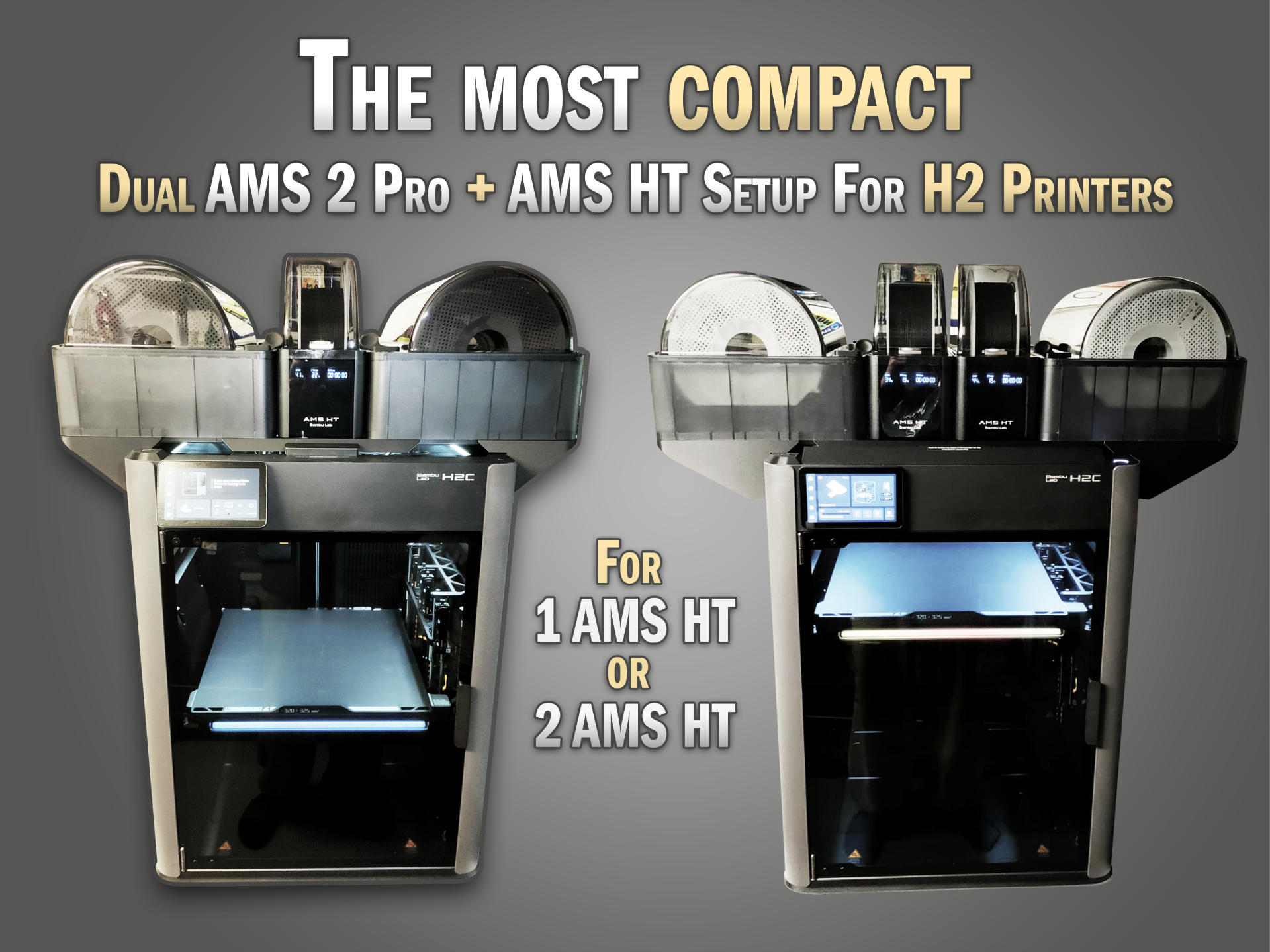 The Most Compact Dual AMS 2 Pro + HT Setup for H2