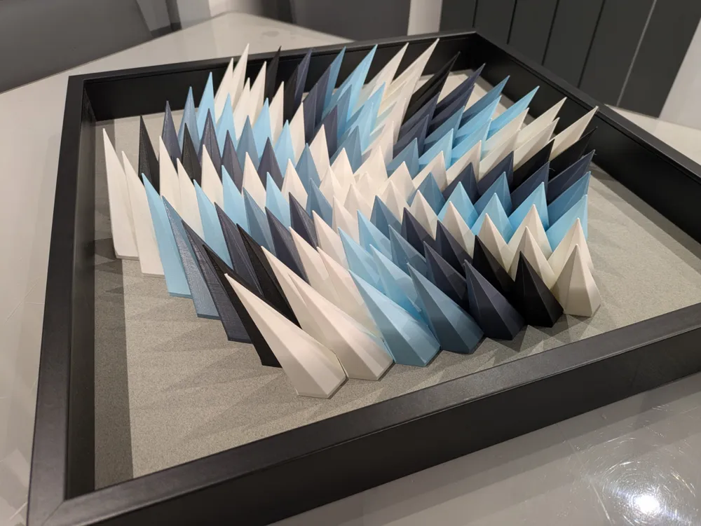 "Vortex" - Parametric Wall Art - Free 3D Print Model - MakerWorld