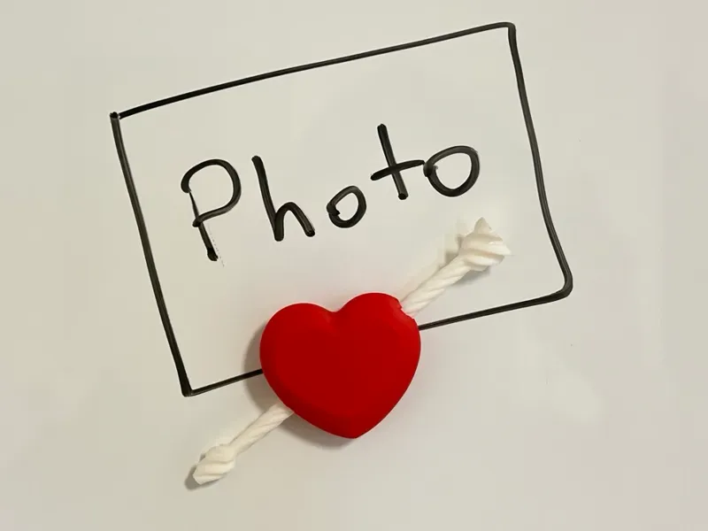 Arrowed heart magnet (Engraving optional)