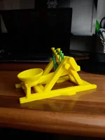 Catapulte à élastique avec détente, impression sans assemblage — photo 4