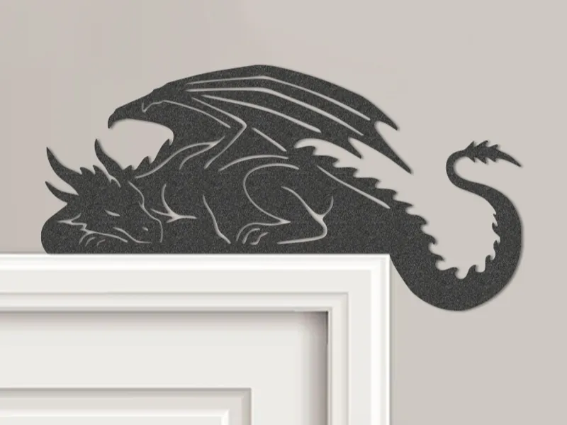 Sleeping Dragon Door Corner Topper