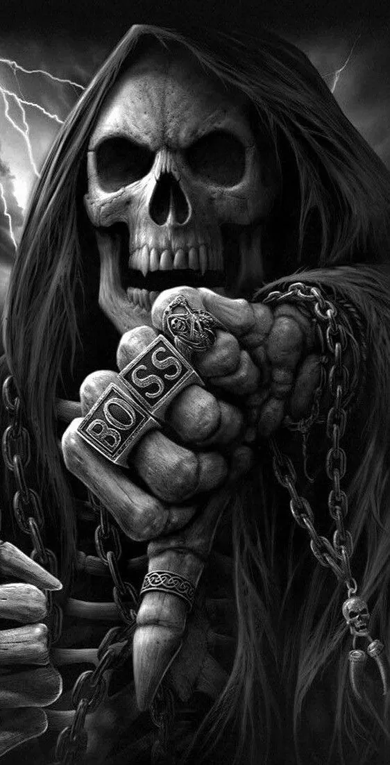 HUEFORGE - Skeleton BOSS Black and White