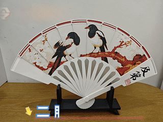 二月杏花折扇 及第 十二月花令