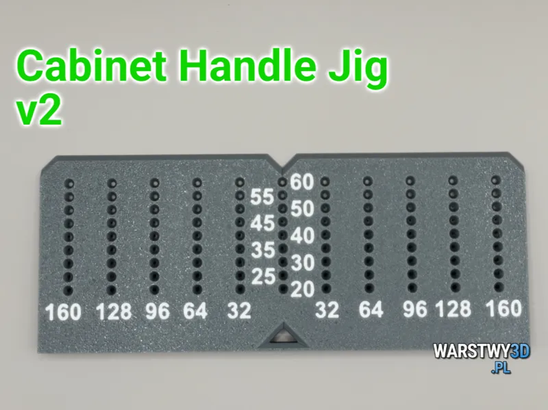 Cabinet Handle Marking Jig v2 – 160 mm