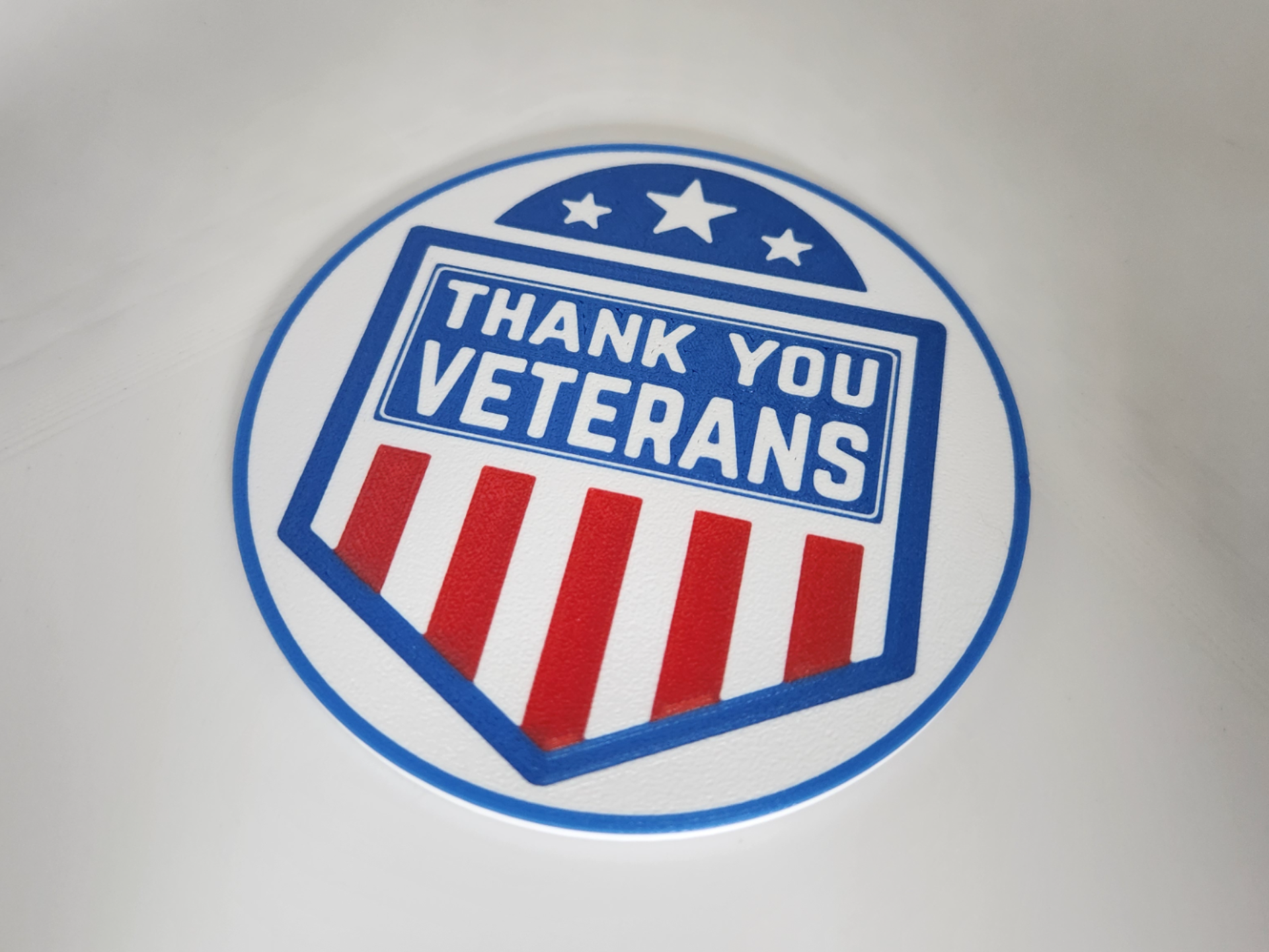 Thank you Veterans coaster set with caddy/ holder