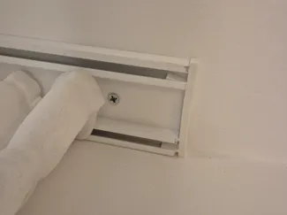 Curtain rail end caps - 41mm between pegs
