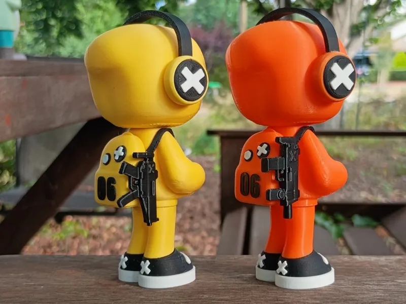 Mr Bone backpack guns