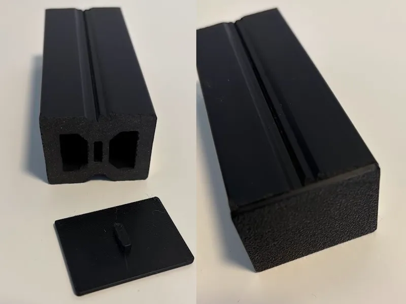 Abeckung WPC-Unterkonstruktion Diele Terasse 3x4cm