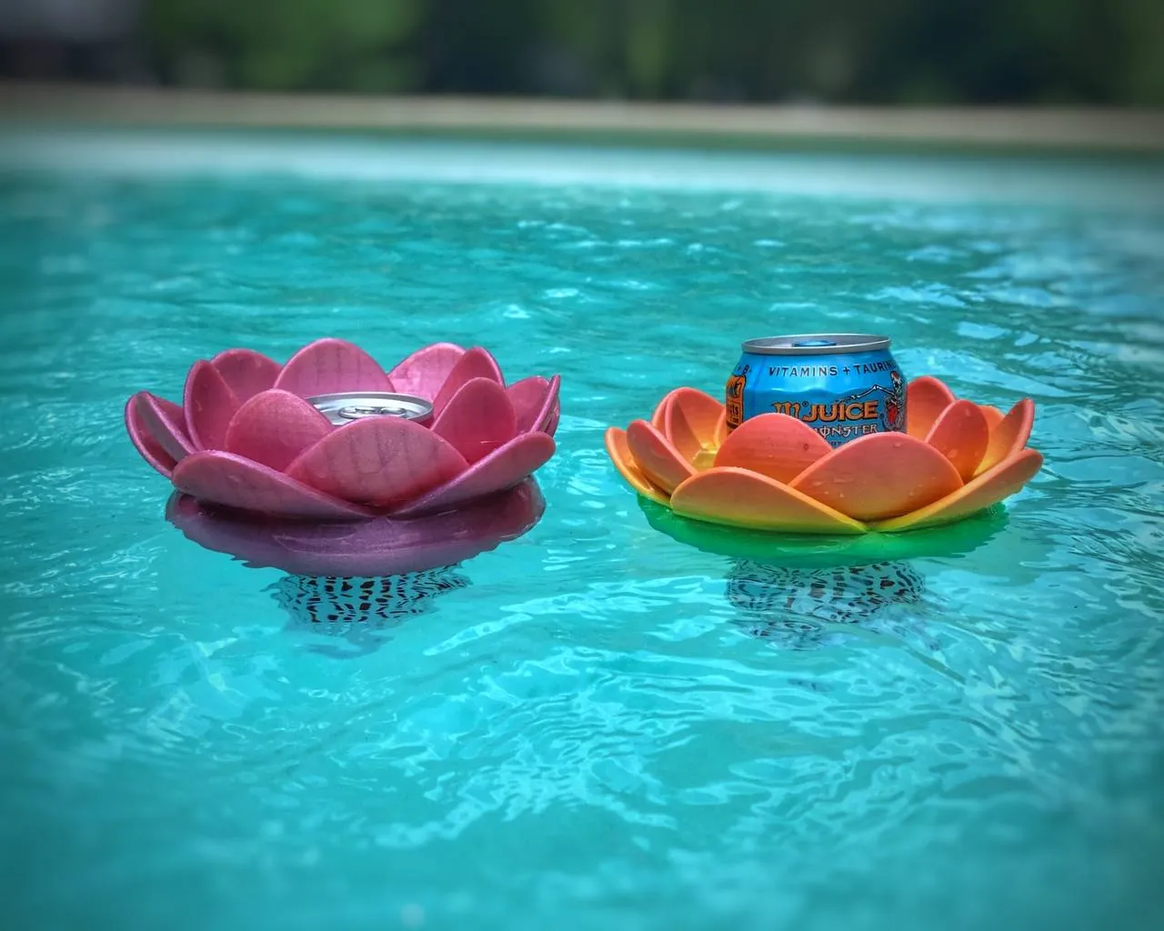 Flower Shaped Floating Can Cooler view 2