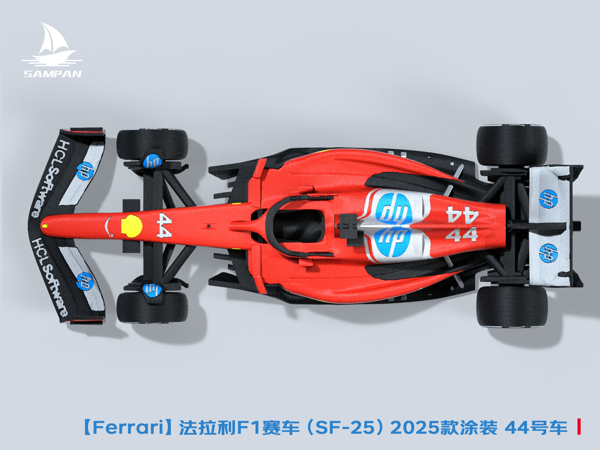 Ferrari】Ferrari 2025 F1 Car SF-25 Livery #44 Car Hamilton