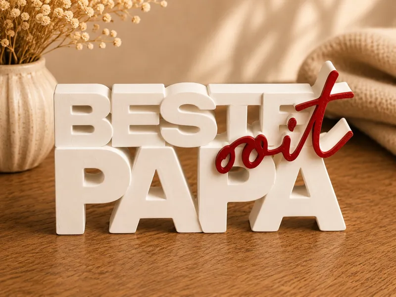 Beste Papa Ooit – Multicolor Father’s Day Decor