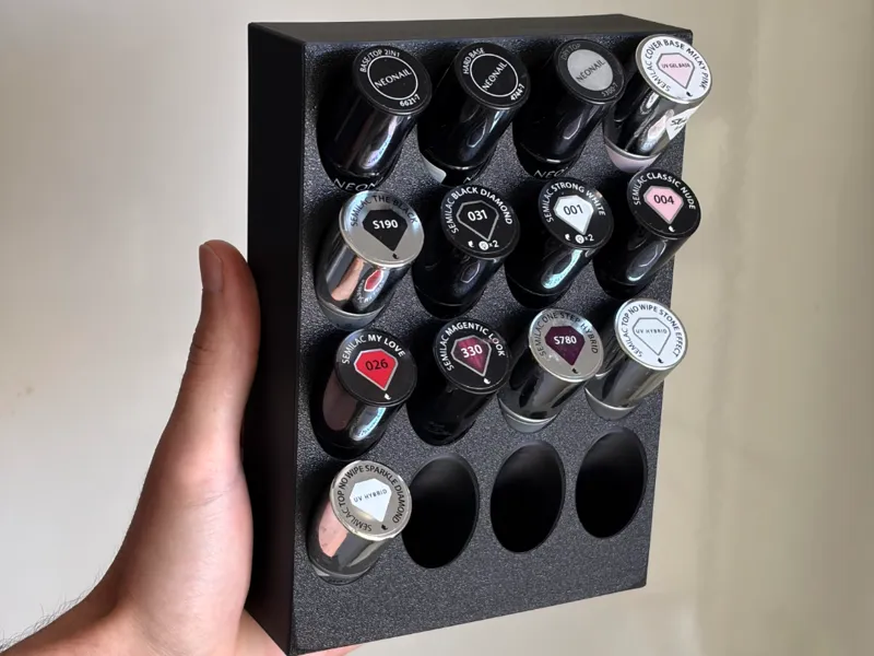Nail polish vertical+horizontal organizer 4x4