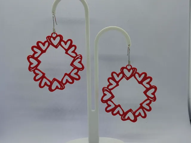 Pendientes Latidos Rojos