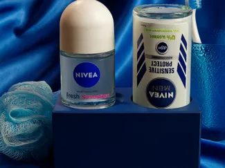 Nivea Deoroller Halterung für zwei Nivea Deoroller