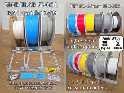 Universal Modular Spool Rack & Stand | Edit Tags