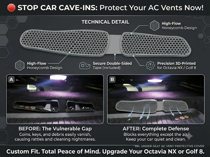 Octavia NX  Under-Seat AC Vent Protector