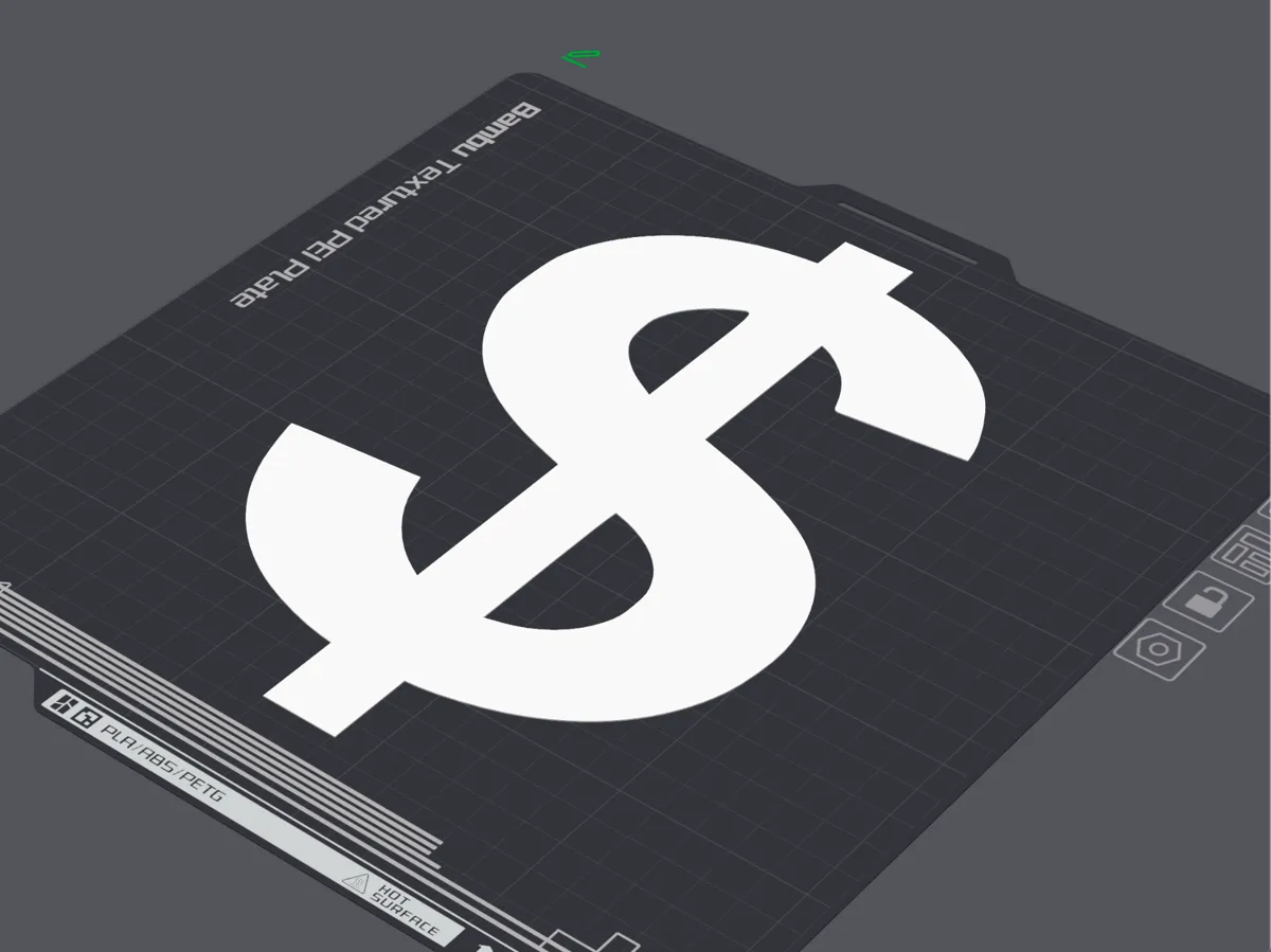 Symbole dollar à poser