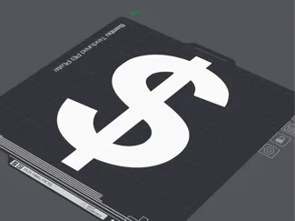 Simple Dollar Sign (9 GRAMS ONLY)