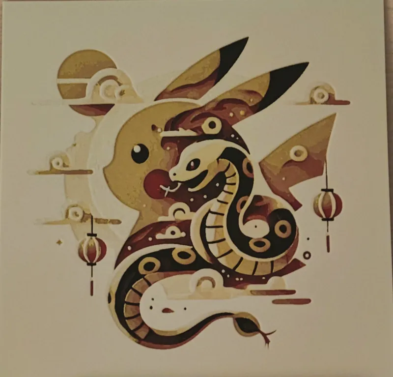 025 Pikachu - Year of the snake - Hueforge