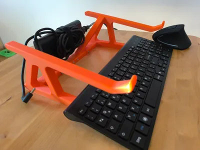 Laptop stand with power supply holder for HP 