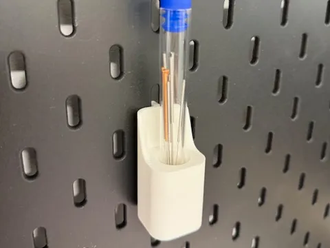 Nozzle cleaner set holder for IKEA Skadis pegboard